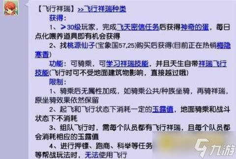 梦幻西游飞行祥瑞有什么用[图1]